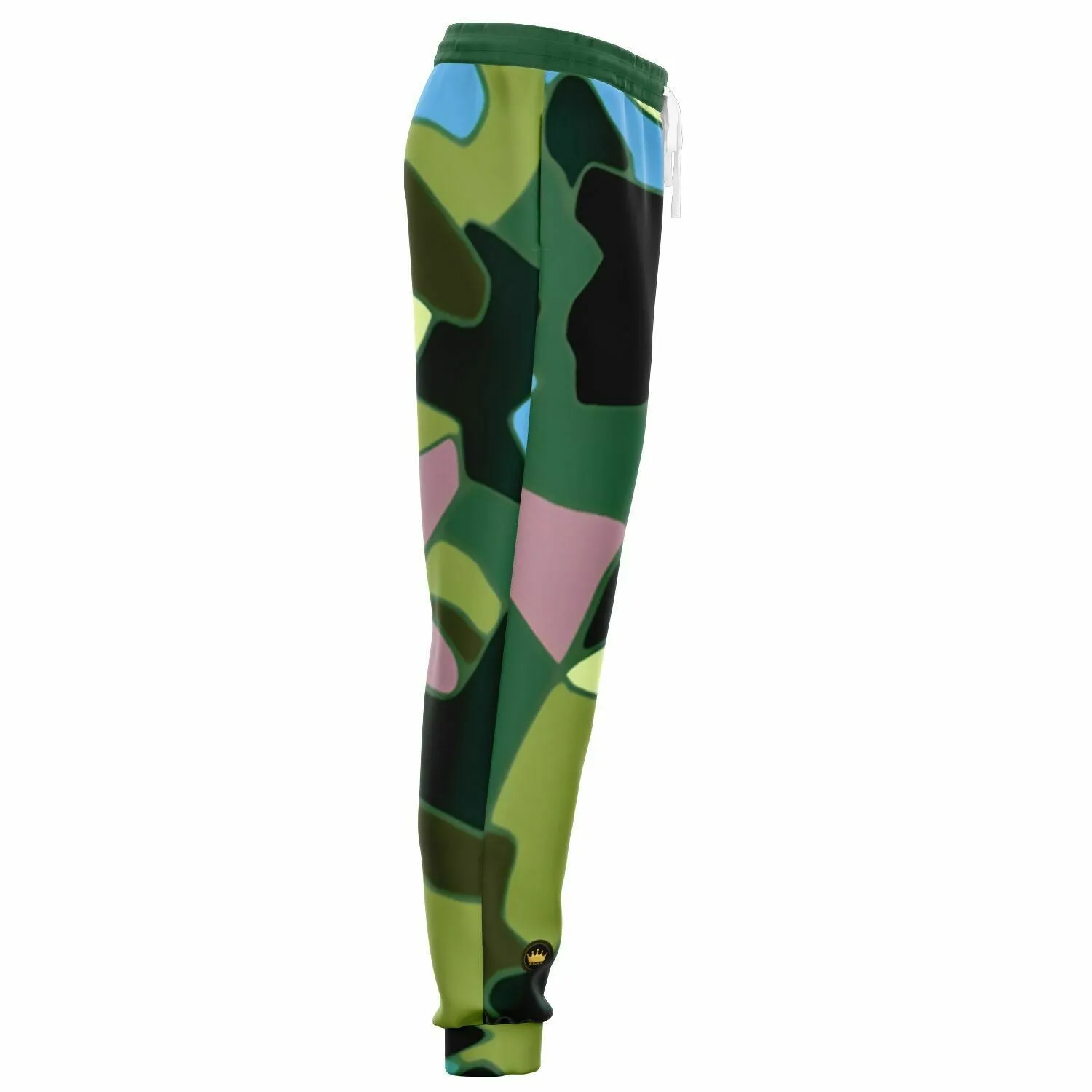 Green Purpalicious Eco-Poly Camo Unisex Joggers