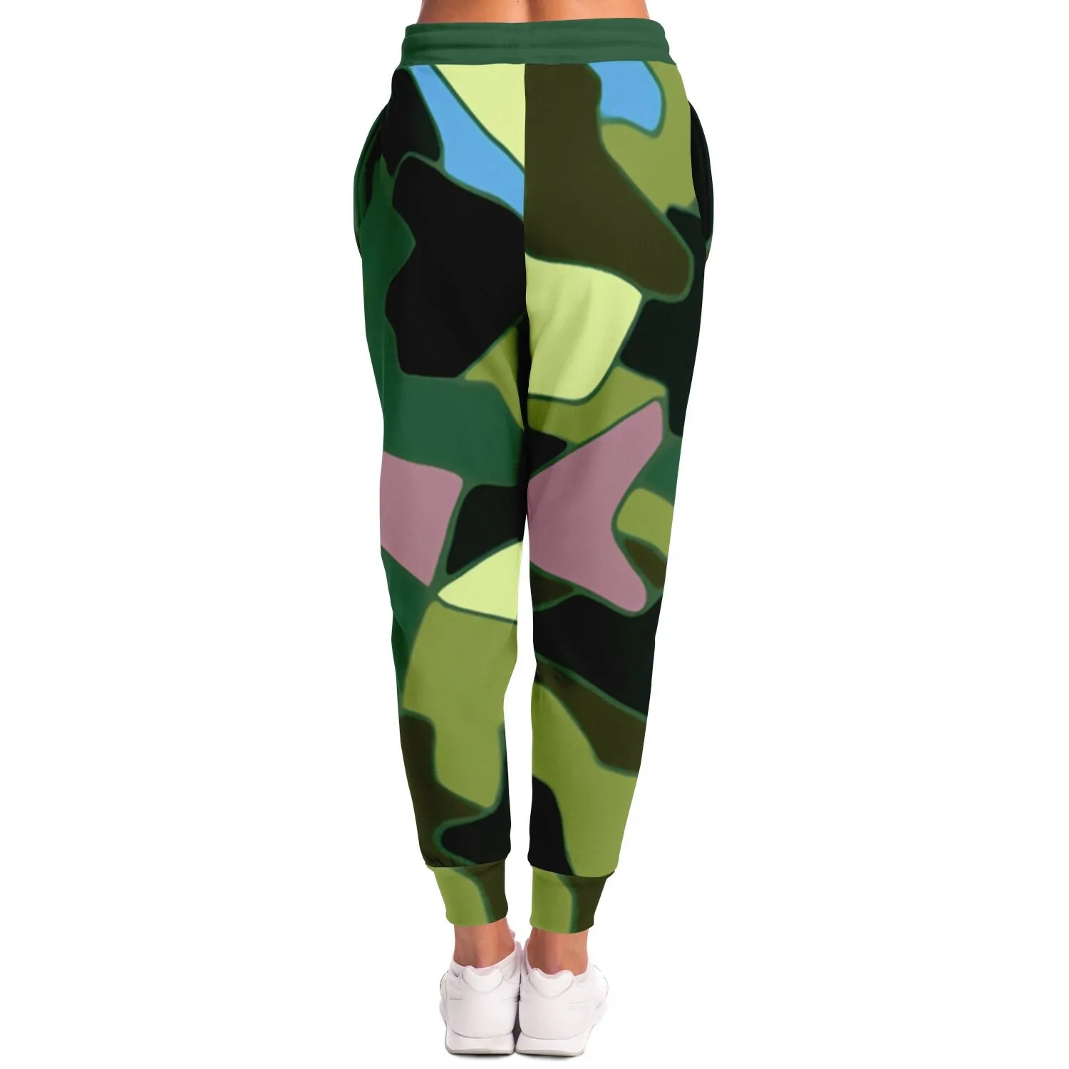 Green Purpalicious Eco-Poly Camo Unisex Joggers