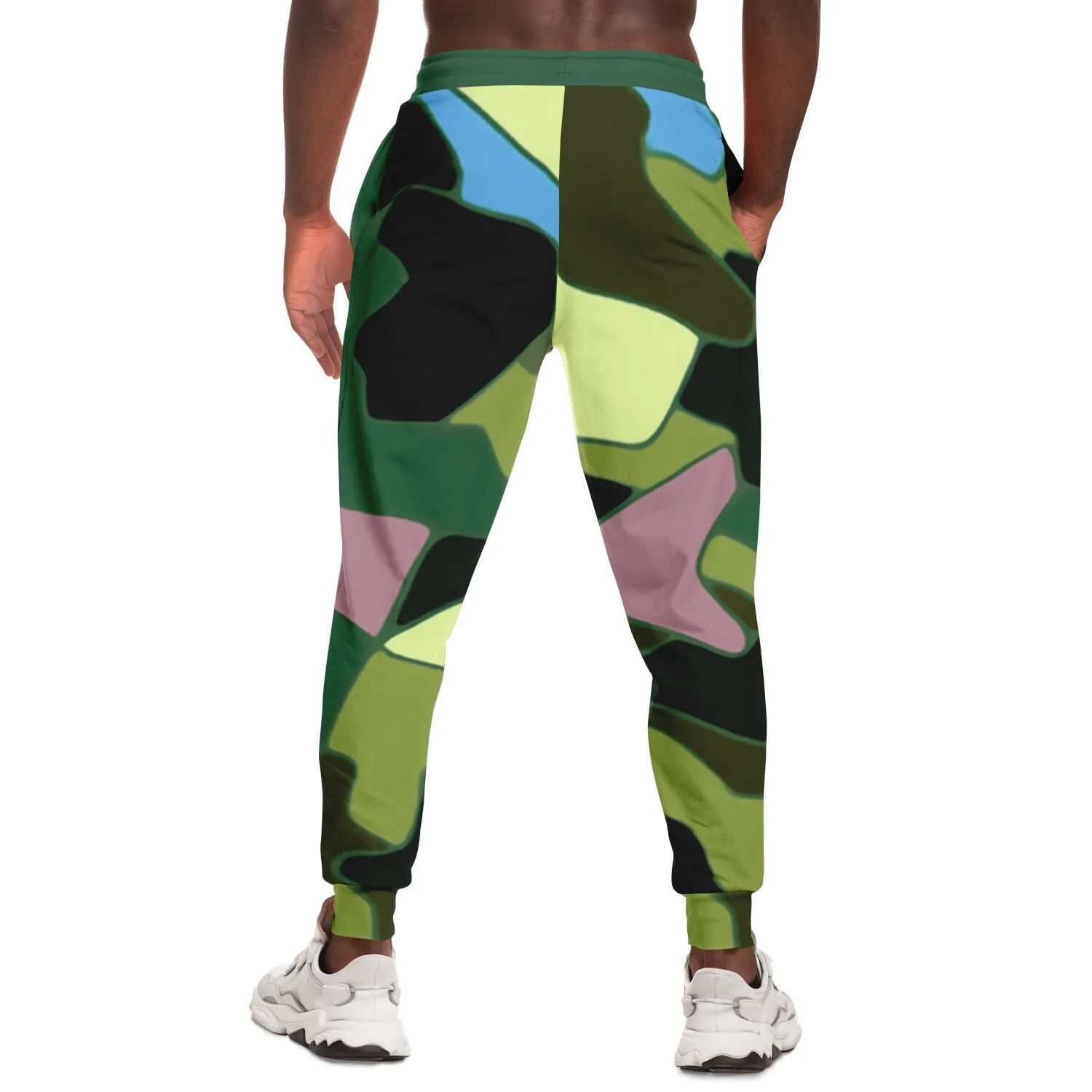 Green Purpalicious Eco-Poly Camo Unisex Joggers