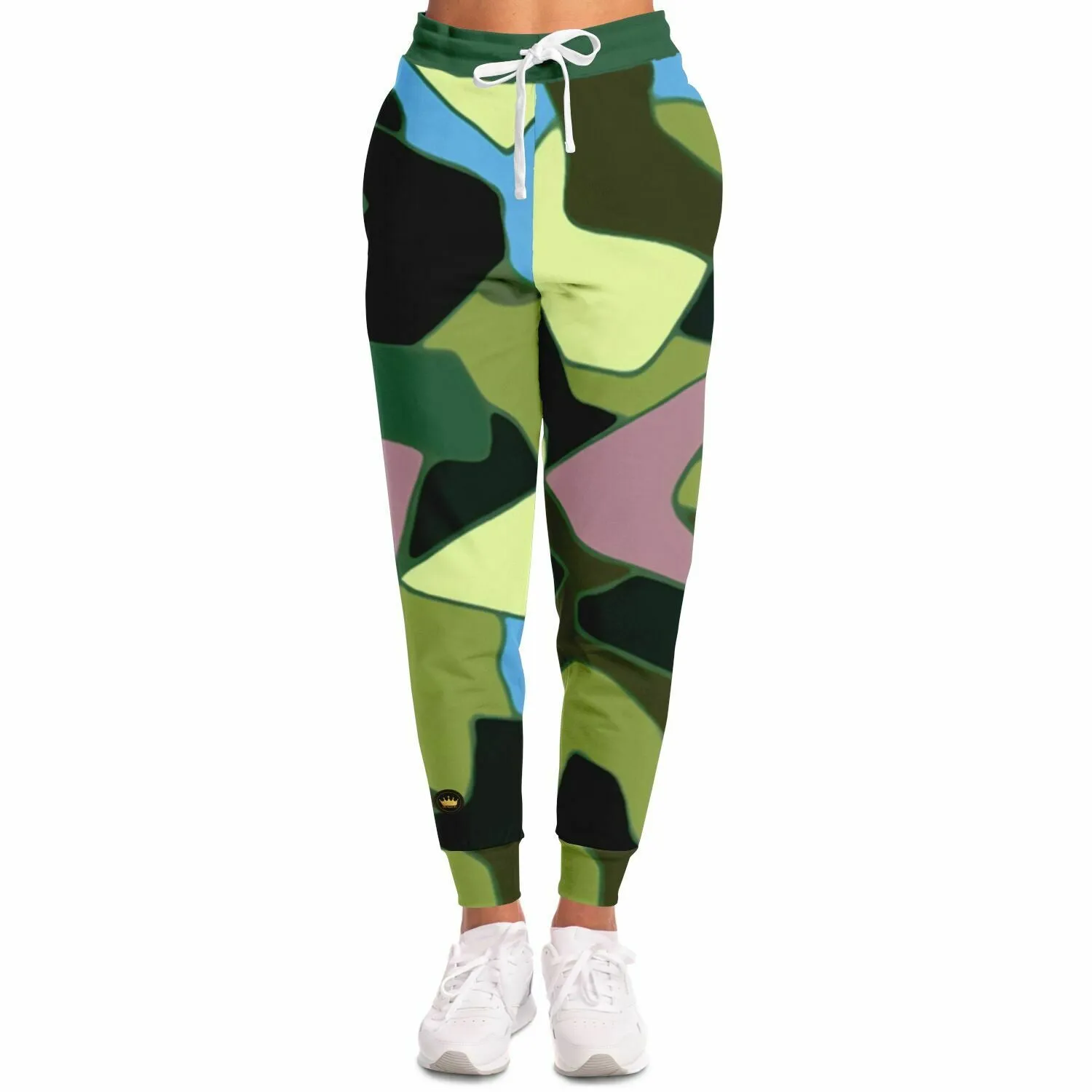 Green Purpalicious Eco-Poly Camo Unisex Joggers