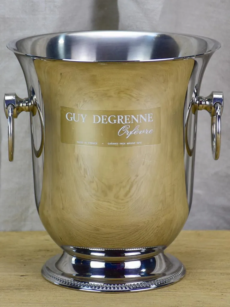 Guy Degrenne champagne bucket - stainless steel