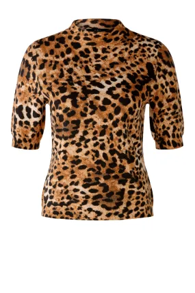 Half-Arm Jumper Leopard