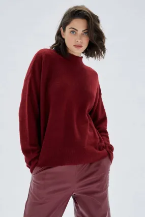 Harhoura Knit Jumper in Wine