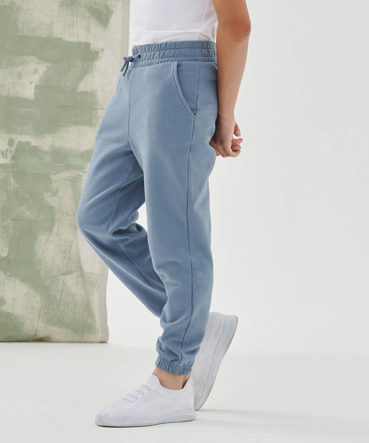 Heather Grey - Kids sustainable fashion cuffed joggers