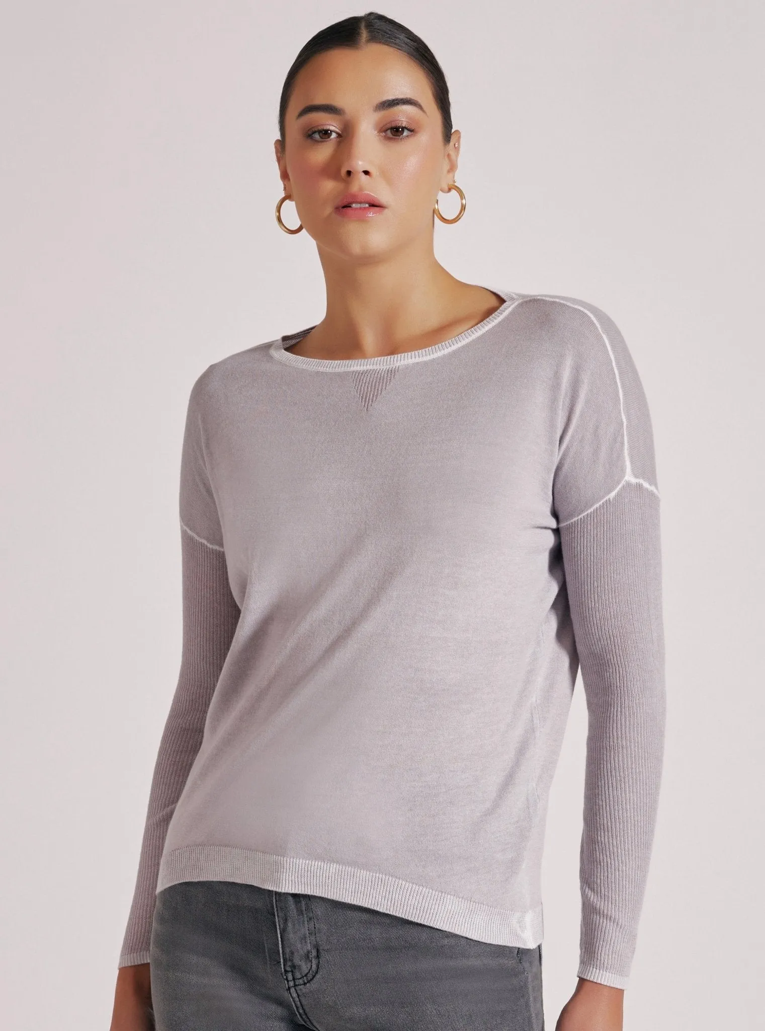 Huntress Boyfriend Sweater - Raindrops