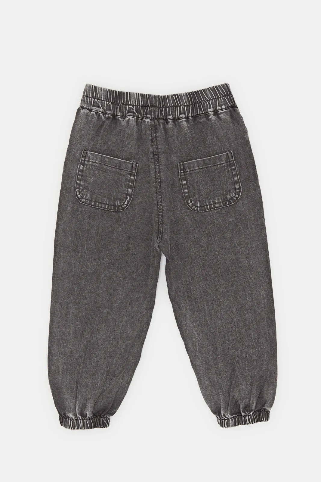 Infant Girls Grey Plain Joggers