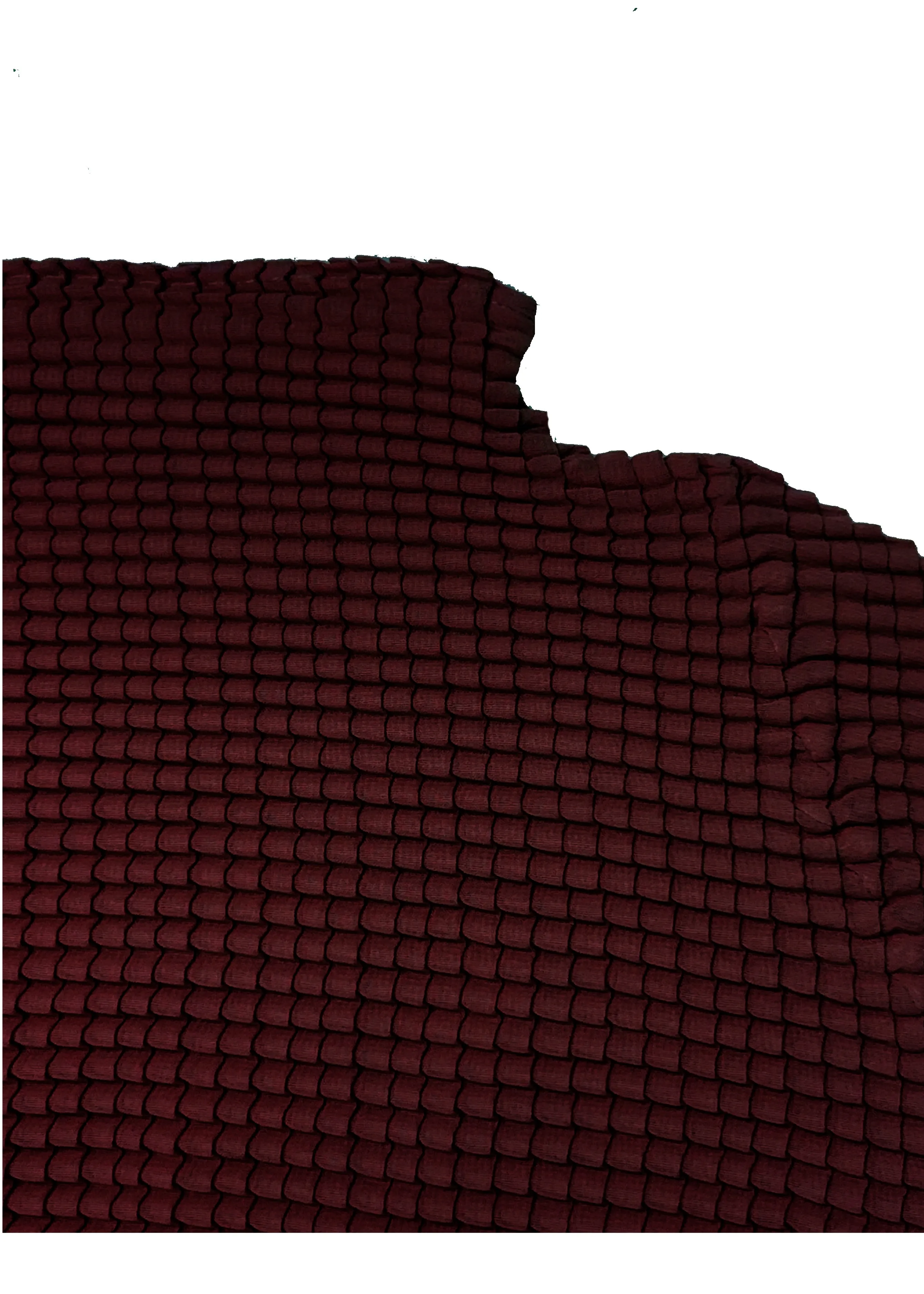 Ingrid Pleated Mock Neck Top- Burgundy