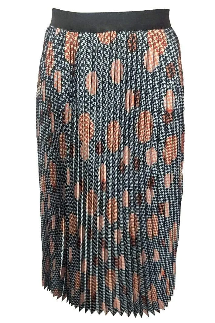 Ingrid Pleated Skirt -  Congo Dot