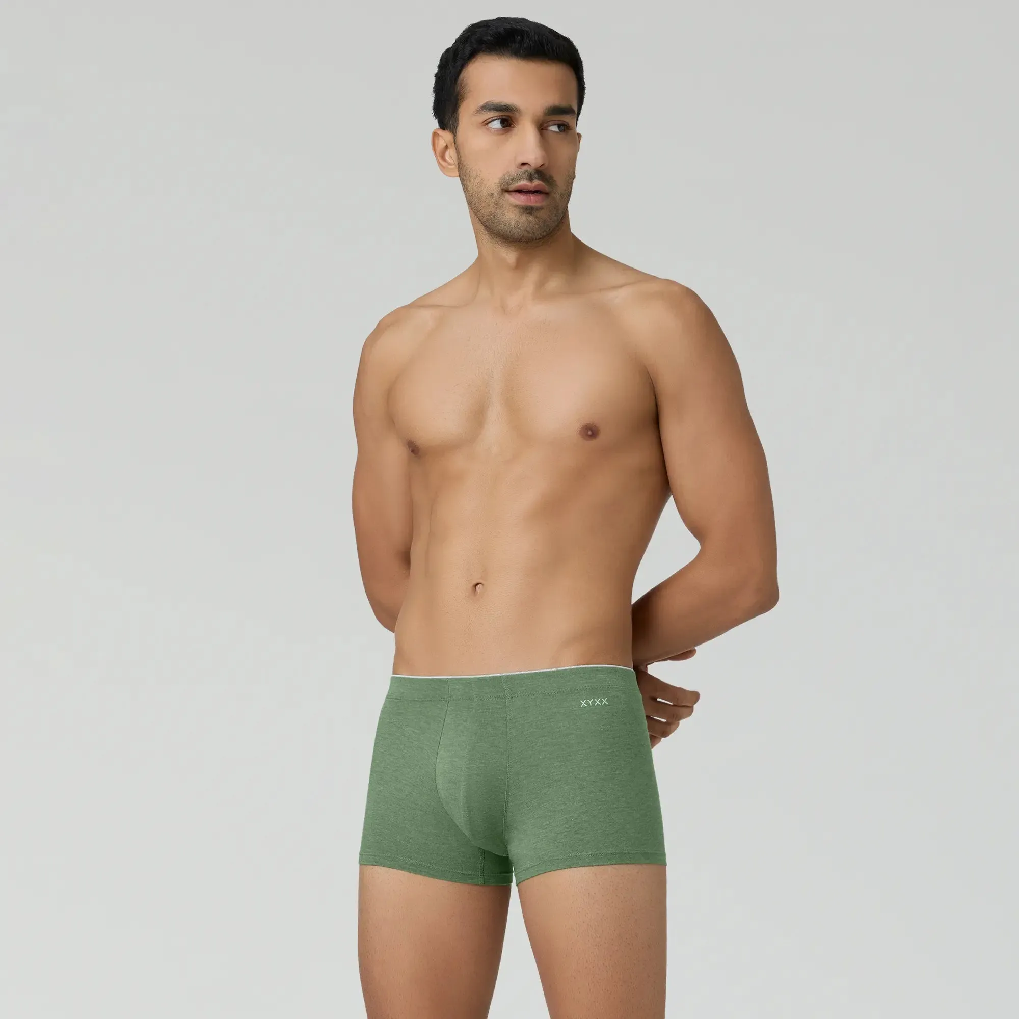 Inner Elastic Medley Trunks Olive Green