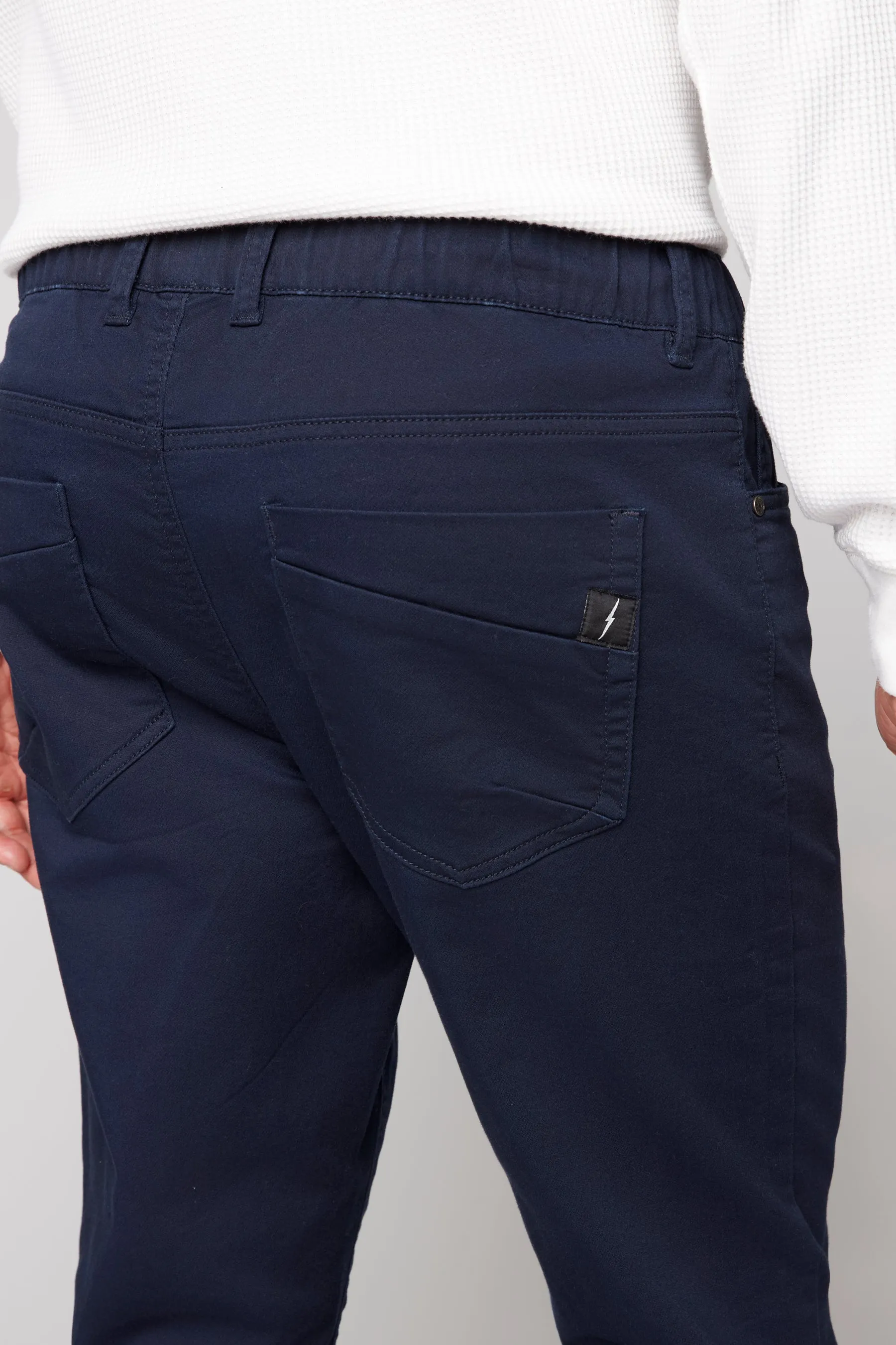 JAGGER - 5 Pocket Soft French Terry Classic Jogger - Navy