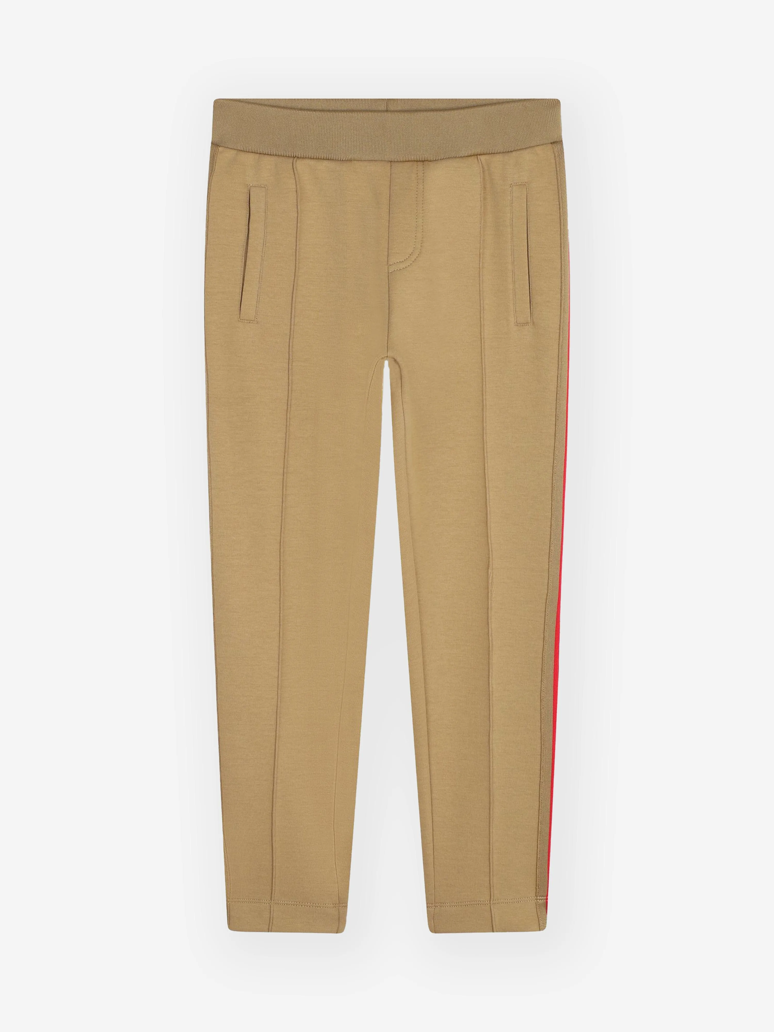 Karl Lagerfeld Boys Logo Track Pants in Beige