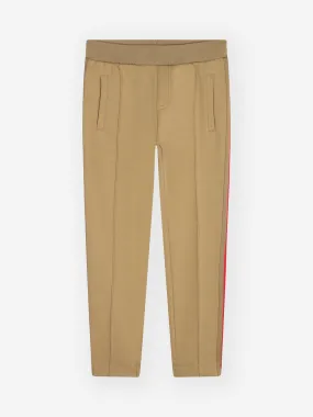 Karl Lagerfeld Boys Logo Track Pants in Beige