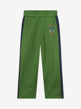 KENZO Kids Elephant Track Pants in Green