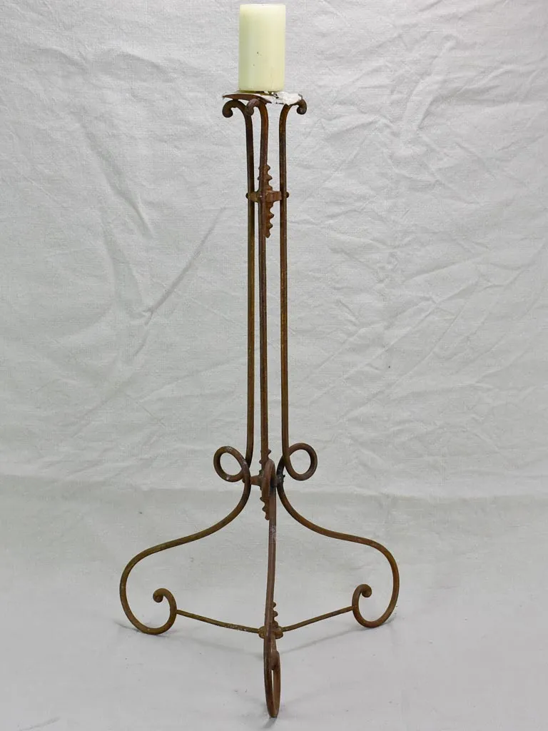 Large early 20th century festive candlestick 28¾"