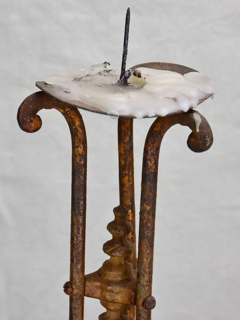 Large early 20th century festive candlestick 28¾"