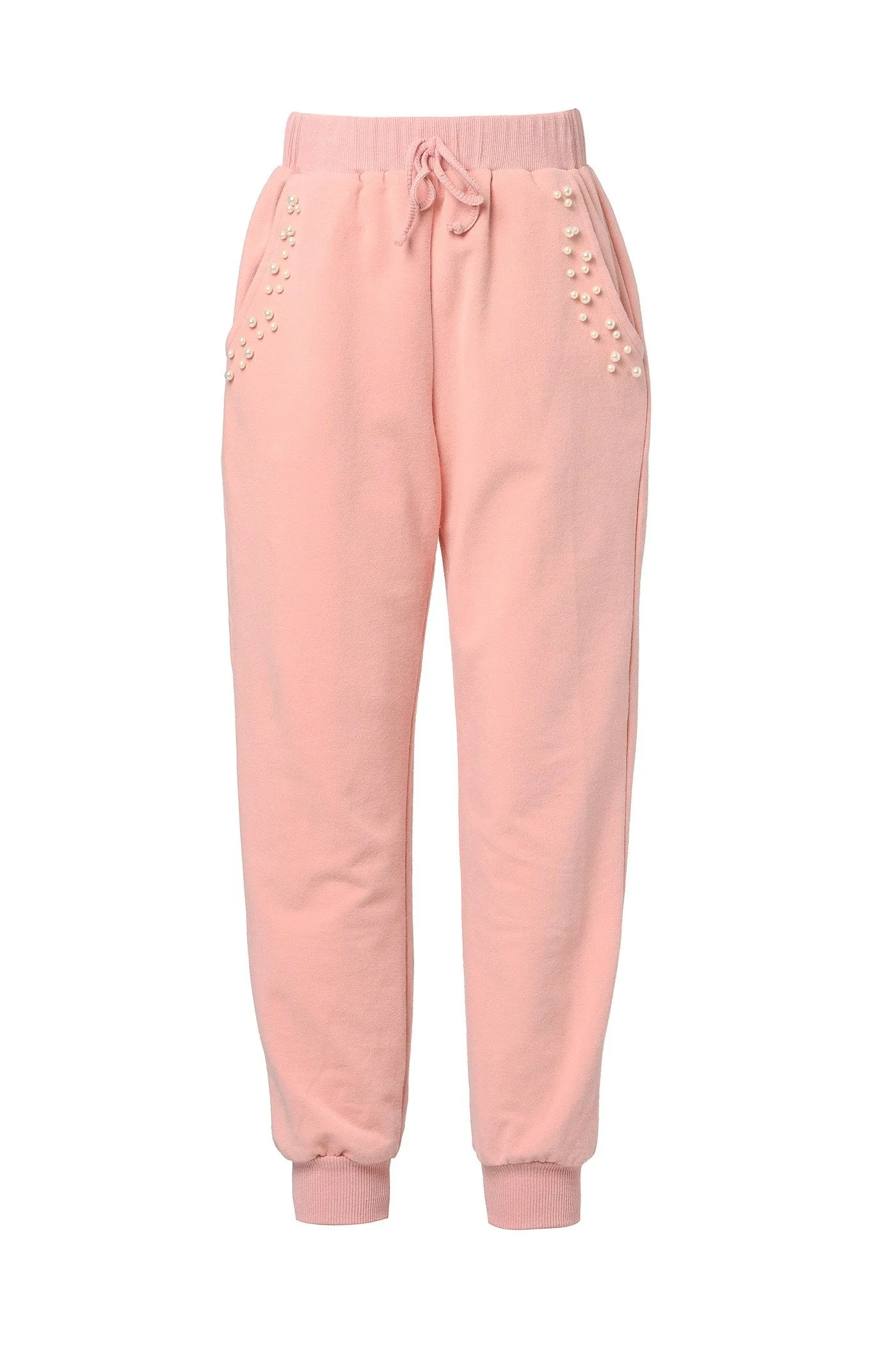 Little Girl's Athleisure Pearl Detailed Joggers