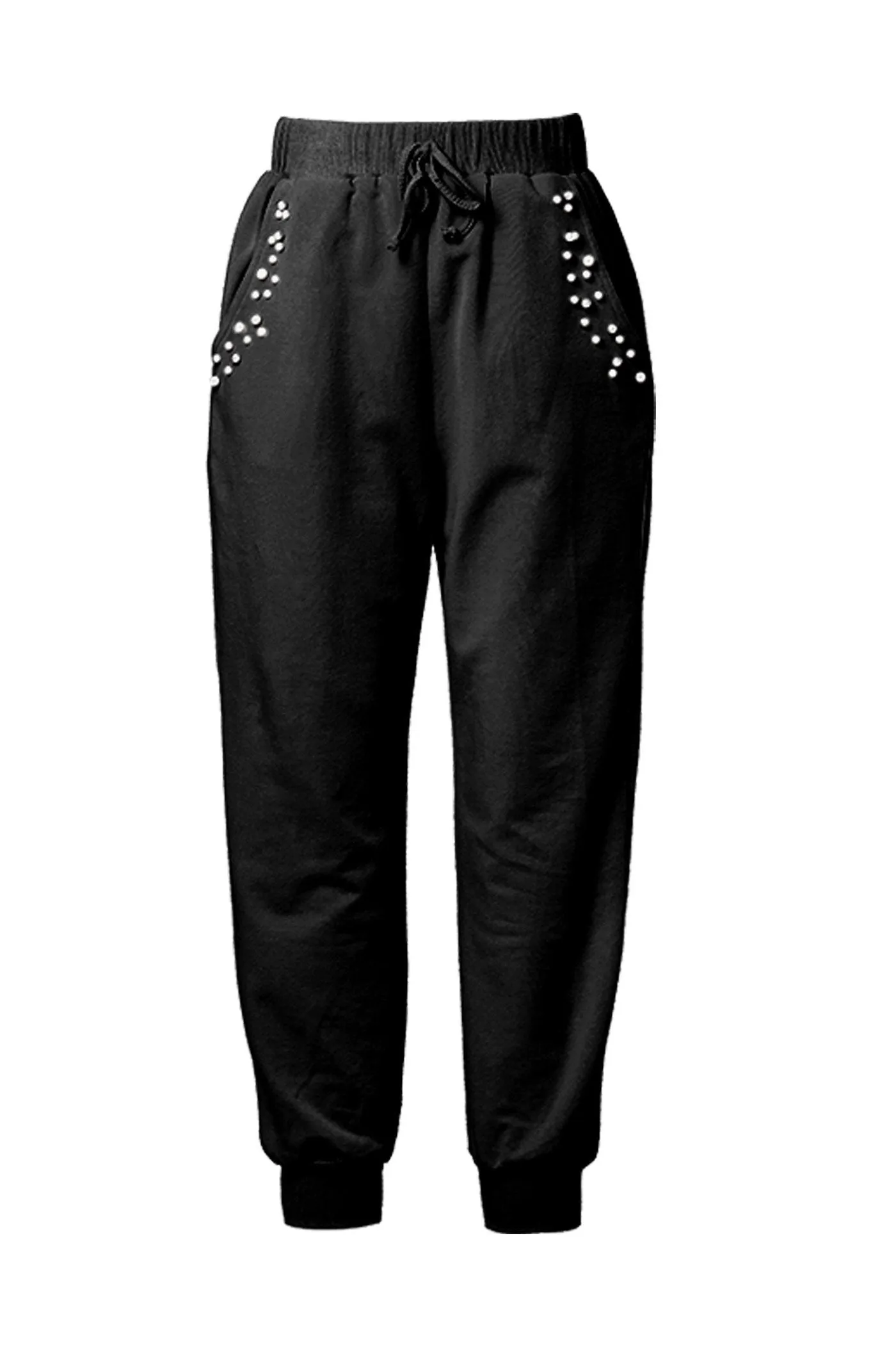 Little Girl's Athleisure Pearl Detailed Joggers