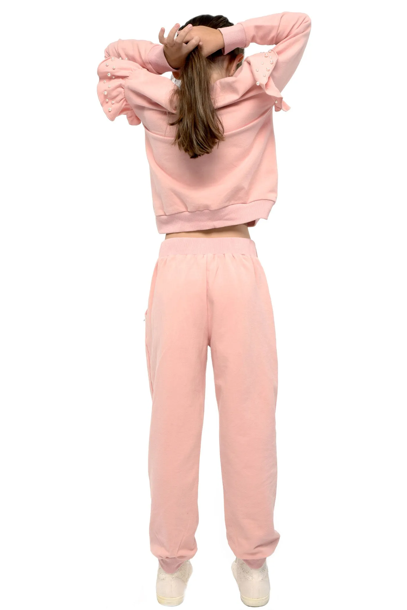 Little Girl's Athleisure Pearl Detailed Joggers