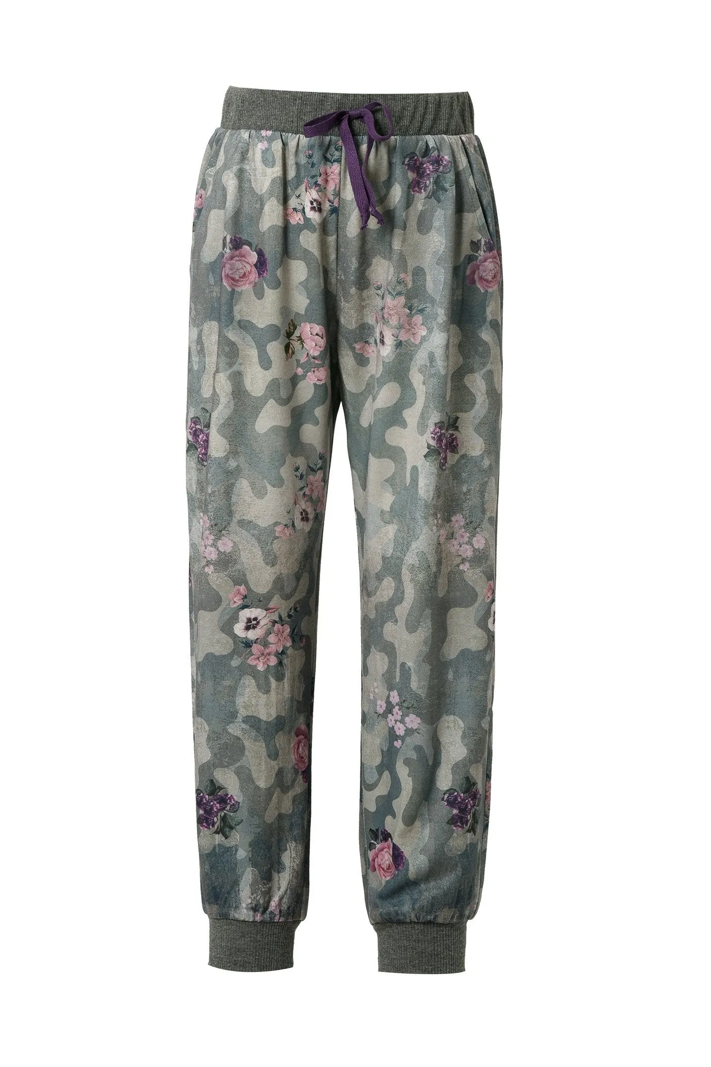 Little Girl's Floral Camo Printed Joggers