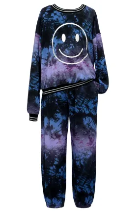 Little Girl's Silver Hologram Graphic Tie-Dye Set