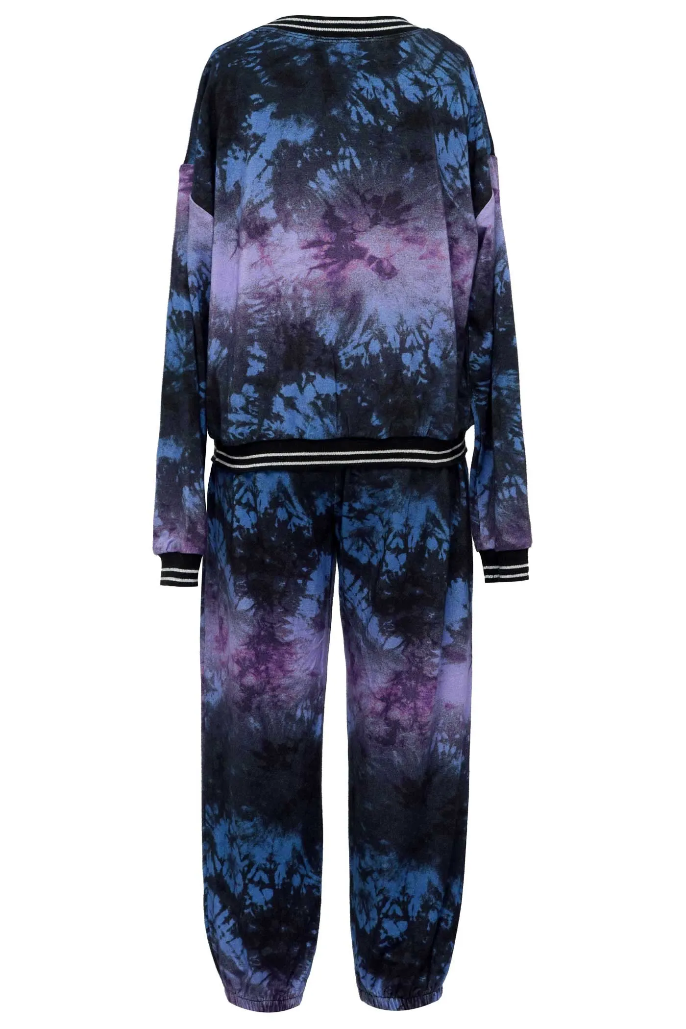 Little Girl's Silver Hologram Graphic Tie-Dye Set