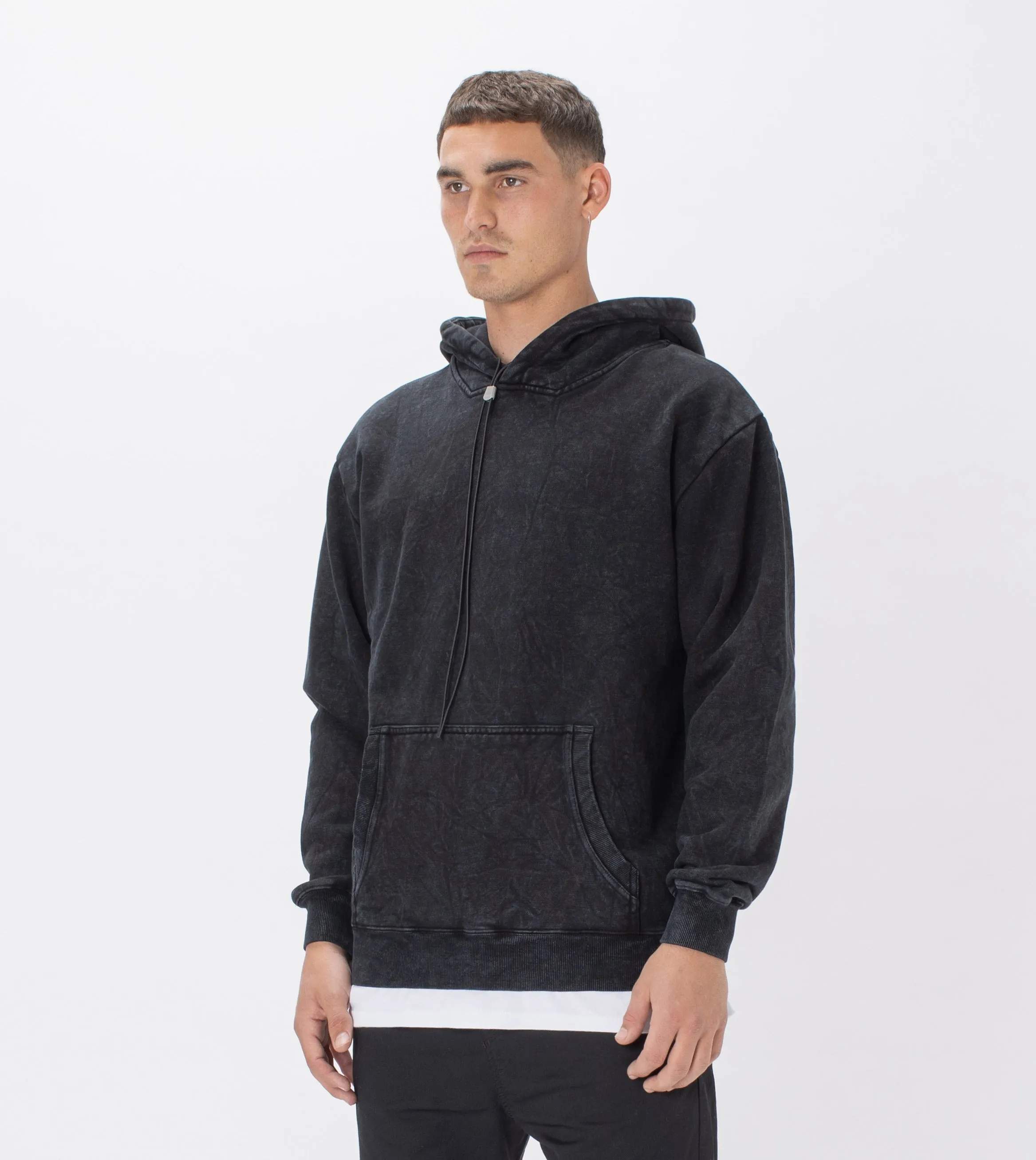 Lowgo Hood Sweat Black Salt