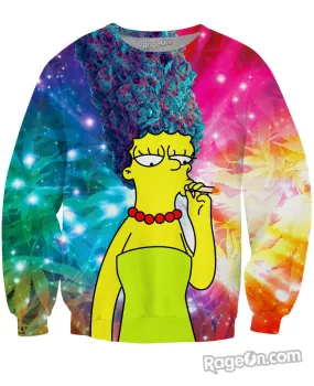 Marge Smokes the Chronic Crewneck