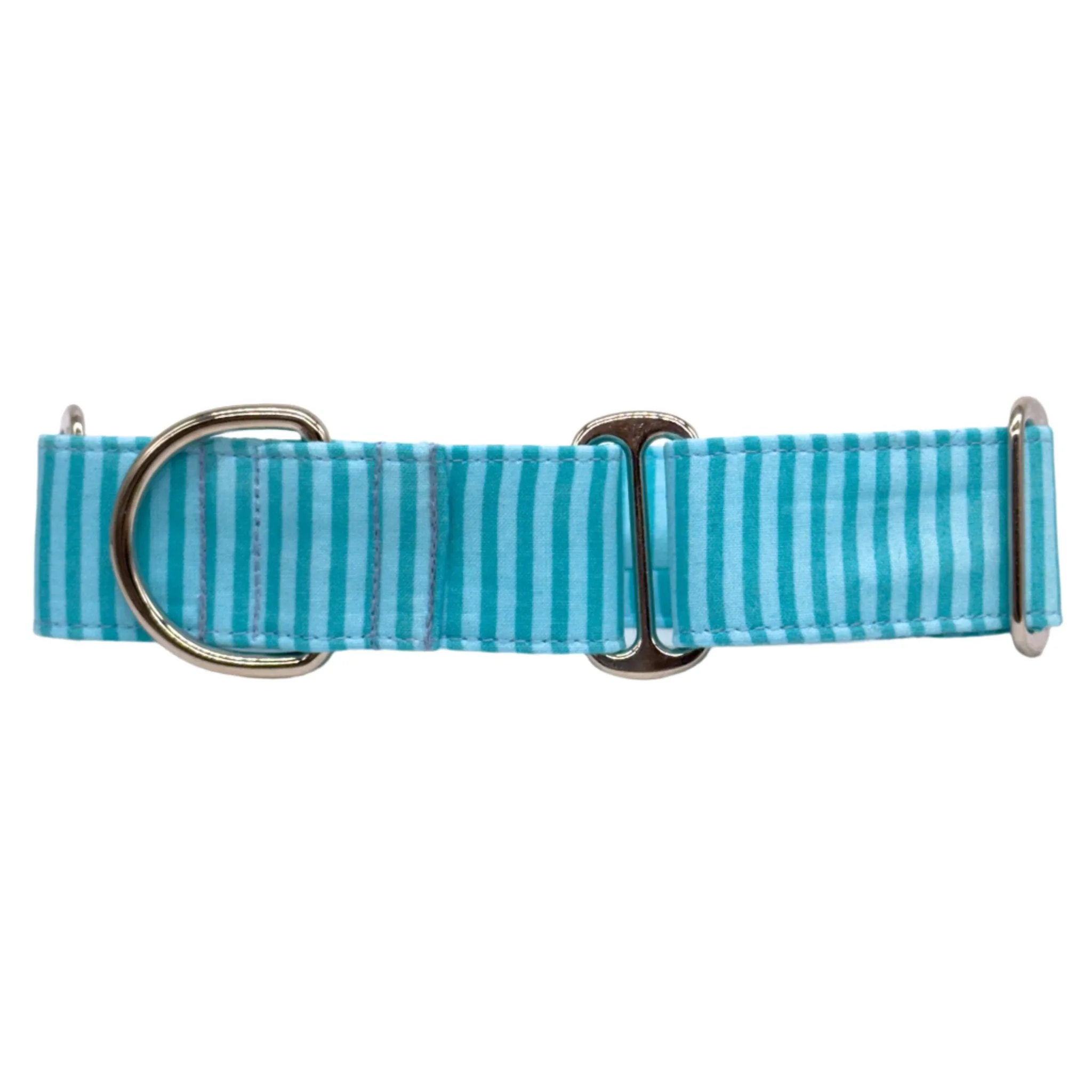 Martingale Collar -  Arctic Aqua Stripes