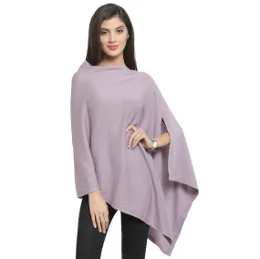 Maternity Poncho Rosette (Light Aubergine)