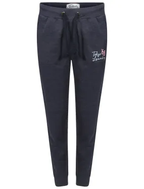 Melaina Cuffed Joggers In Mood Indigo Marl - Tokyo Laundry