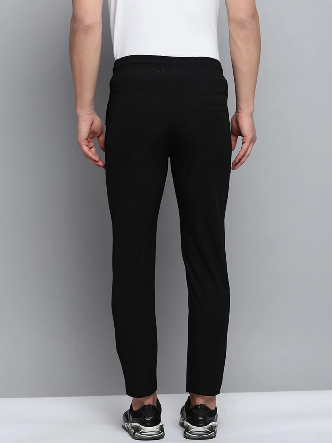 Men Black Solid Casual Jogger