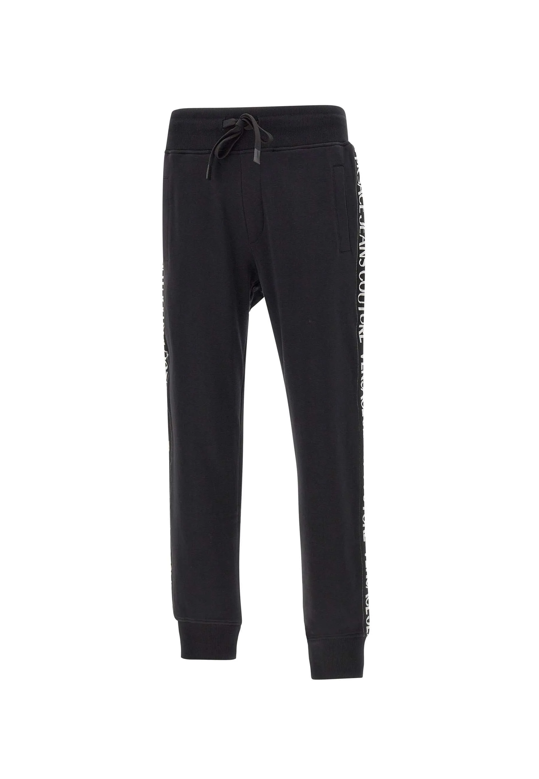 Men's Black Cotton Jogger Pants