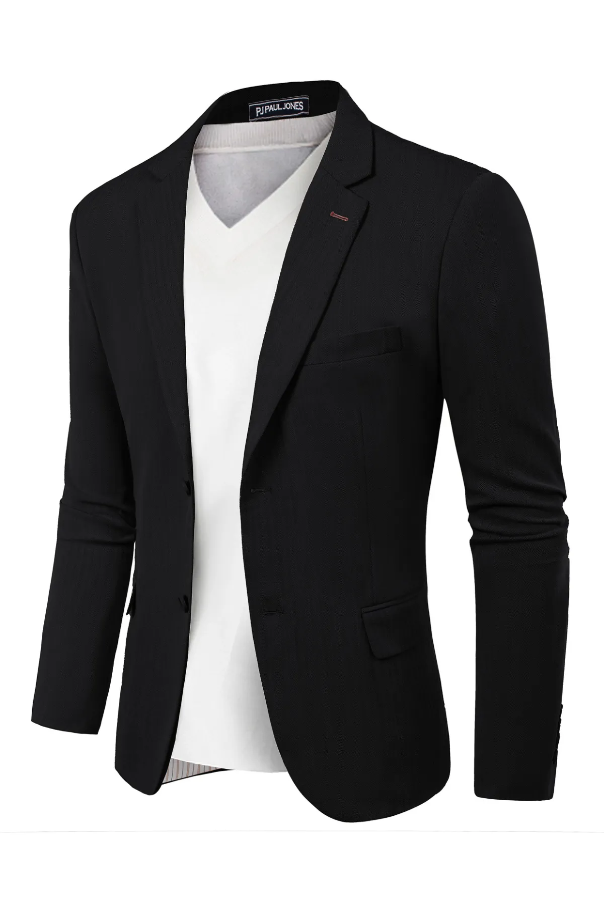 Mens Blazer Jacket Casual Herringbone Suit Jacket 2 Buttons Sports Coats for Wedding