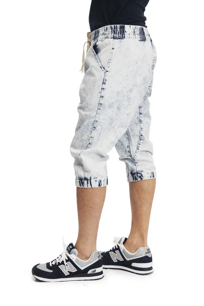 Men's Denim Jogger Shorts