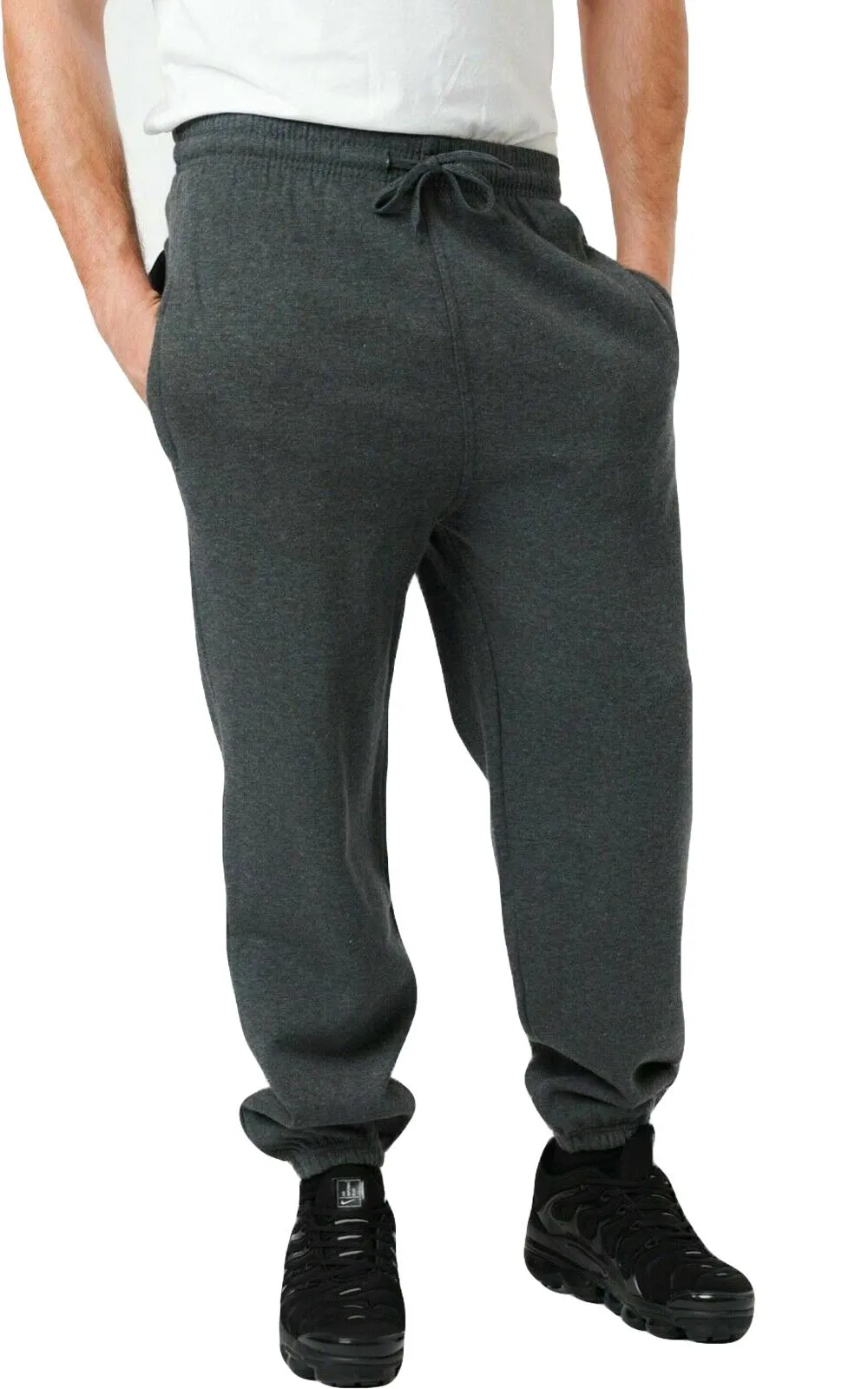 Mens Elasticated Fleece Joggers