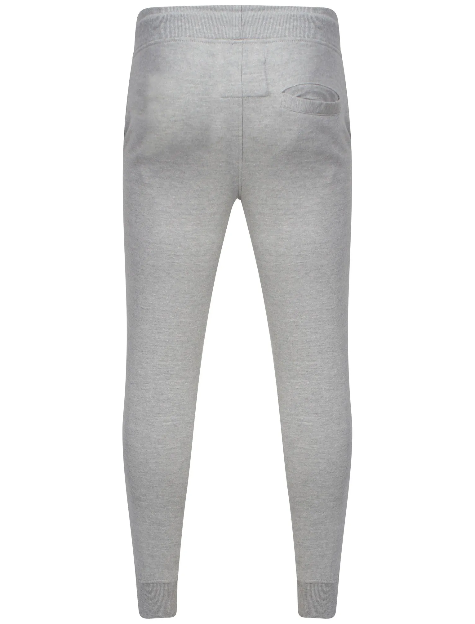 Mens Patrick Curved Panel Cuffed Joggers in Light Grey