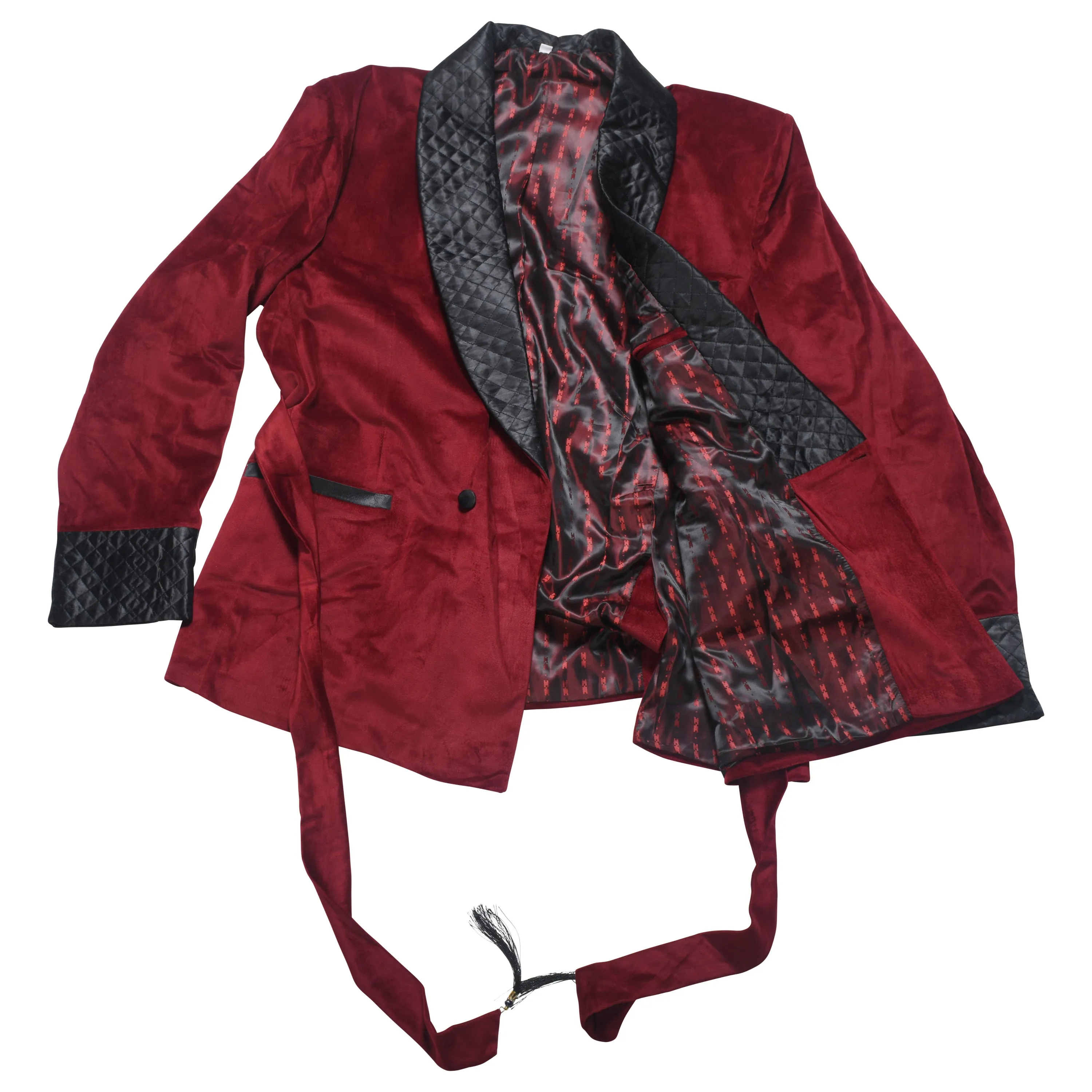 Mens Quilted Jackets Maroon Velvet Jacket Hosting Evening Party Wear Coat Blazers