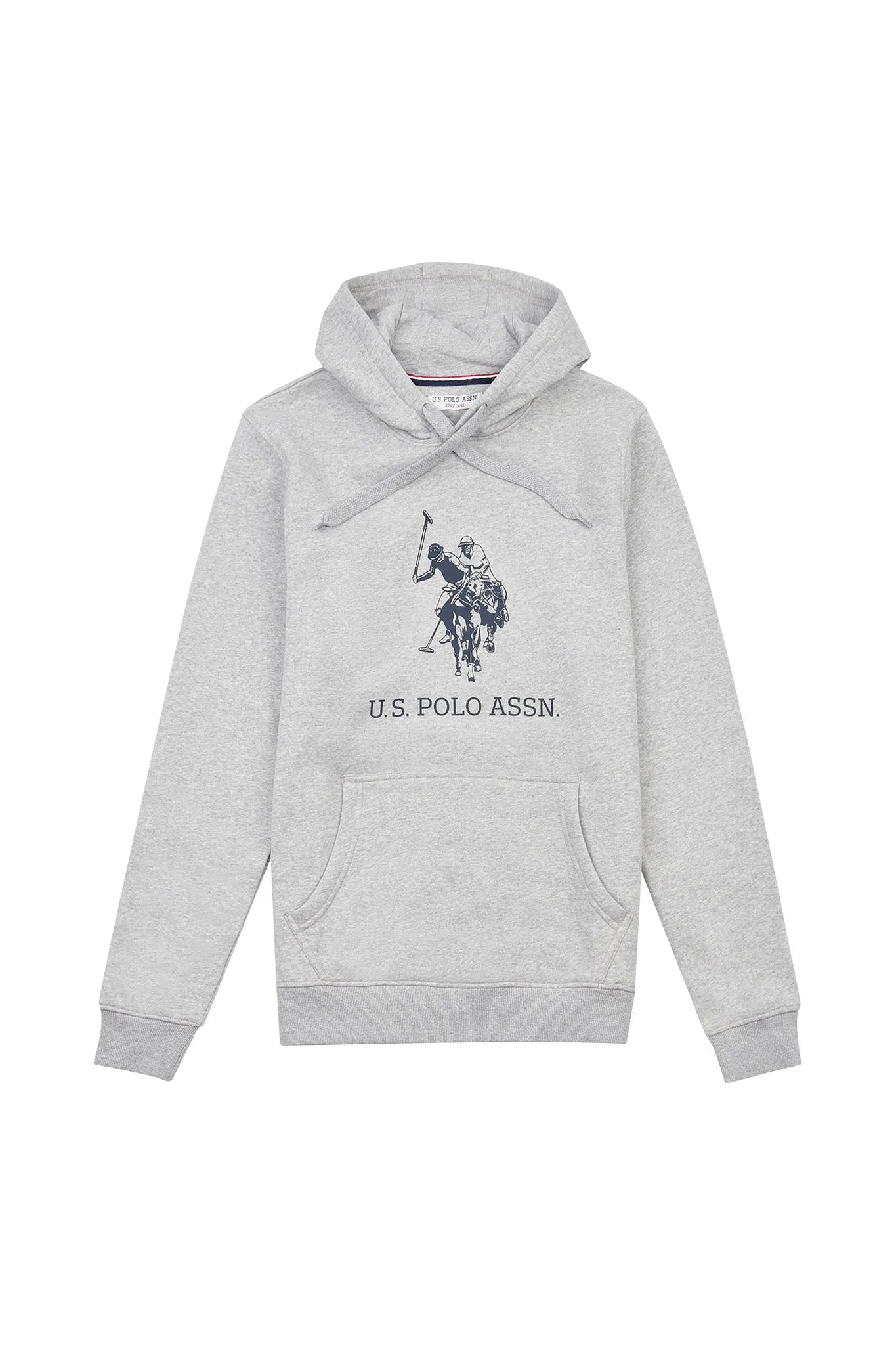 Mens Rider Brush Back Hoodie in Vintage Grey Heather