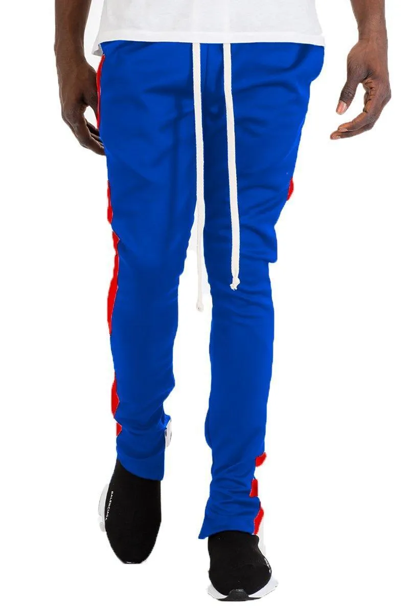 Mens Royal Blue Joggers Slim Fit Track Pants