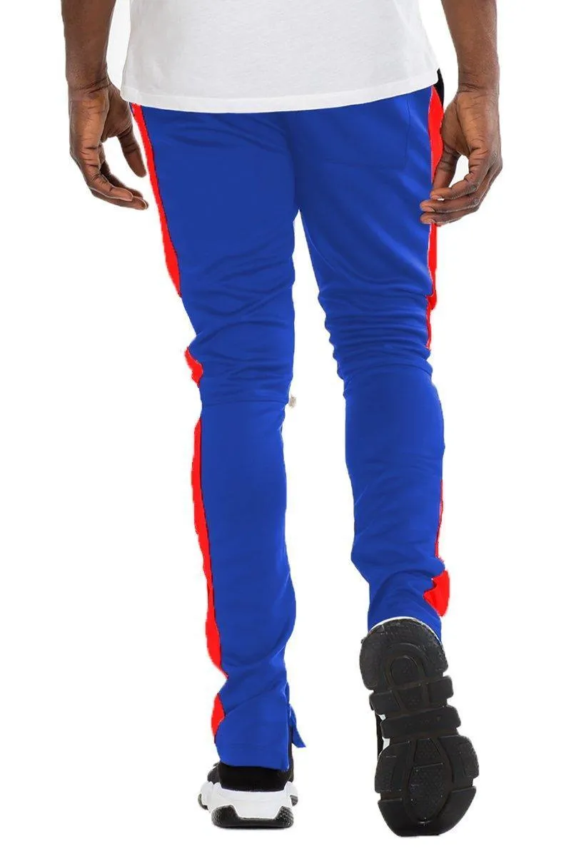 Mens Royal Blue Joggers Slim Fit Track Pants