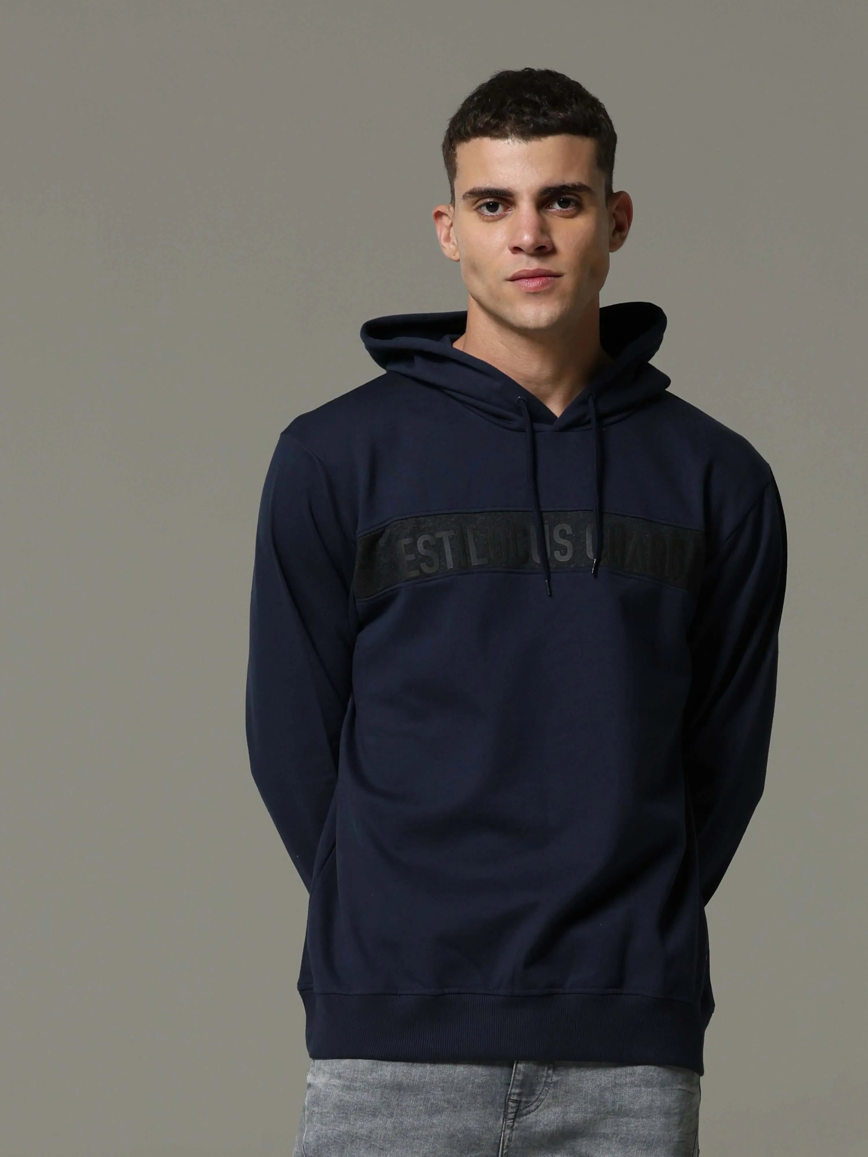 Midnight Pulse Navy Blue Hoodie