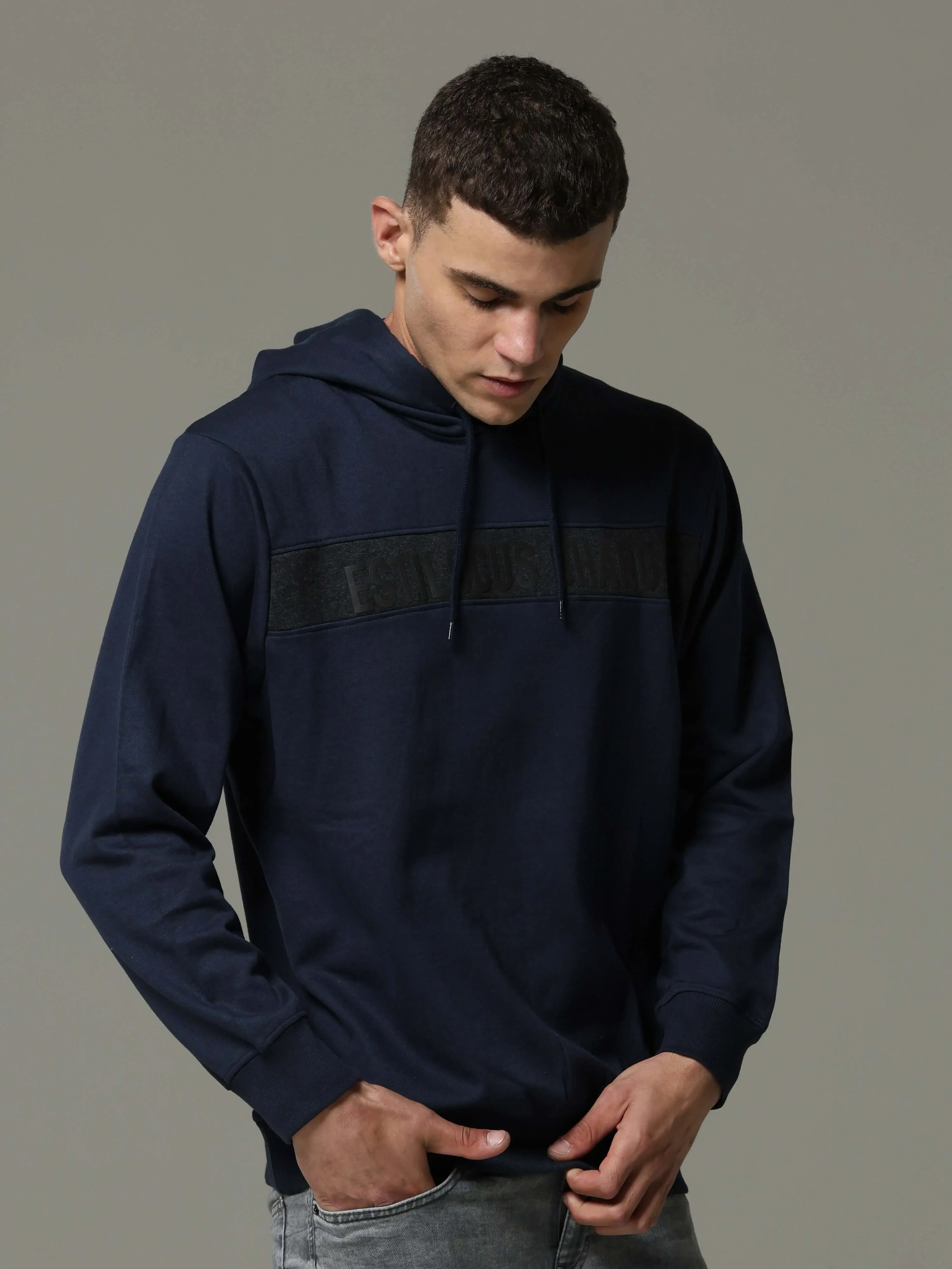 Midnight Pulse Navy Blue Hoodie