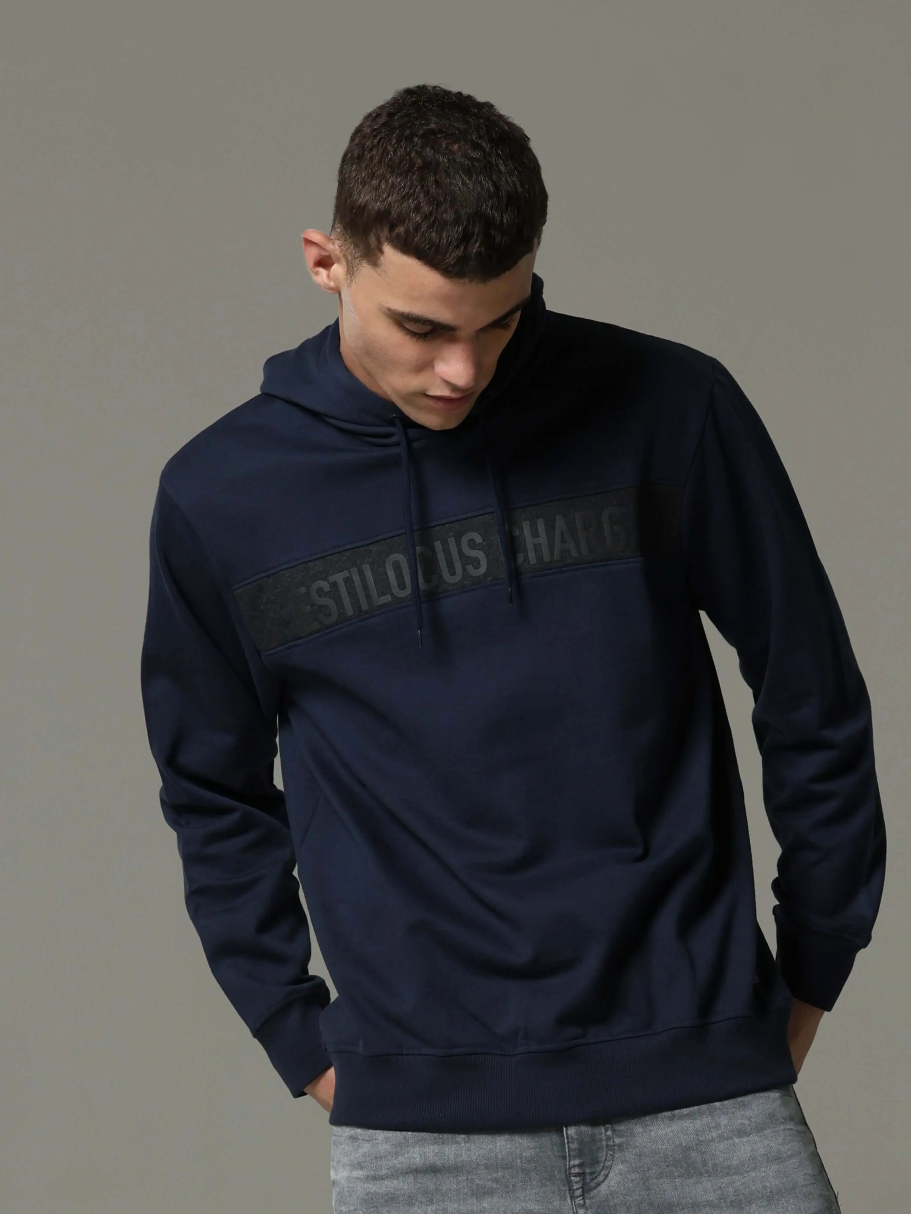 Midnight Pulse Navy Blue Hoodie