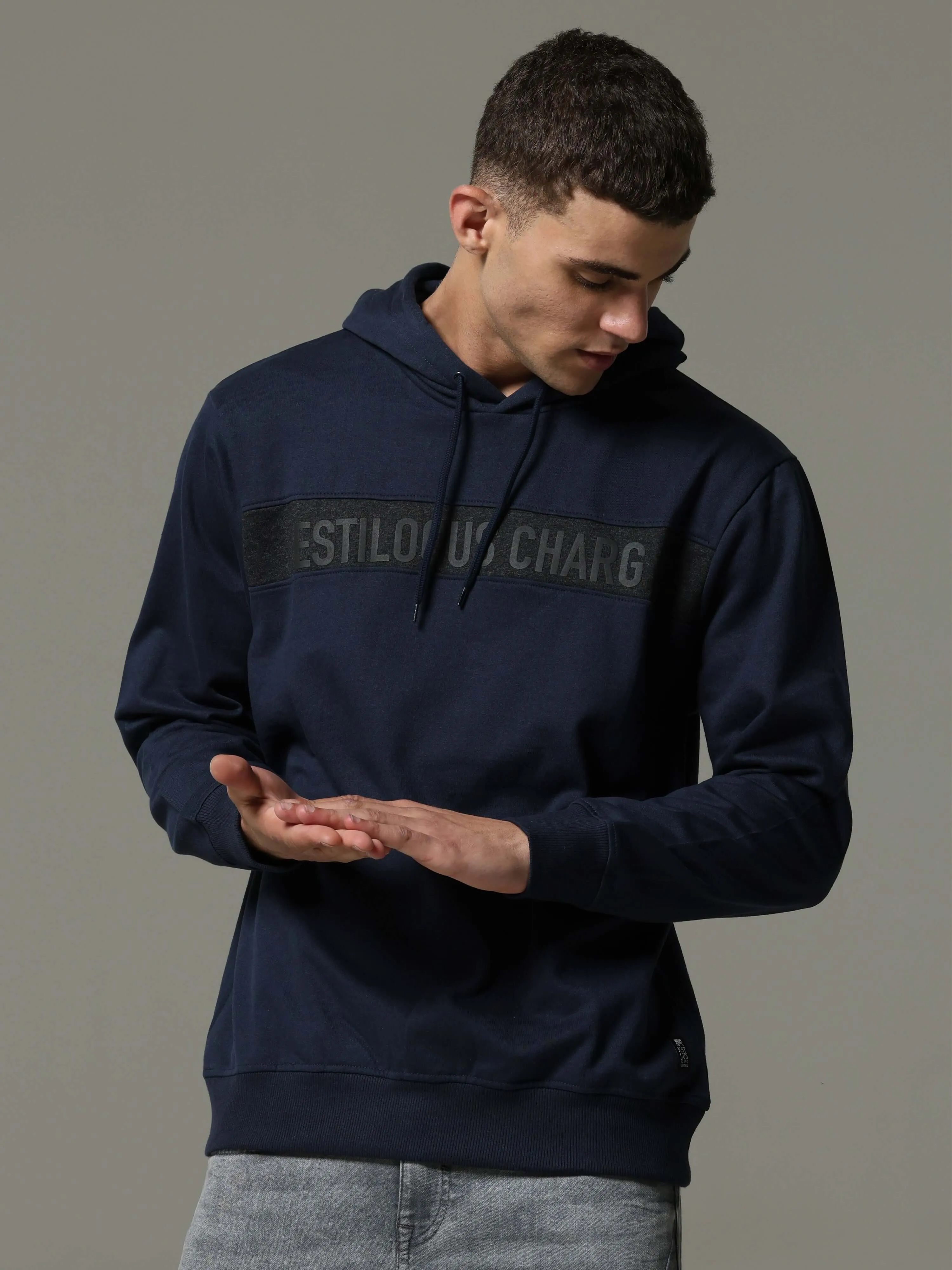 Midnight Pulse Navy Blue Hoodie