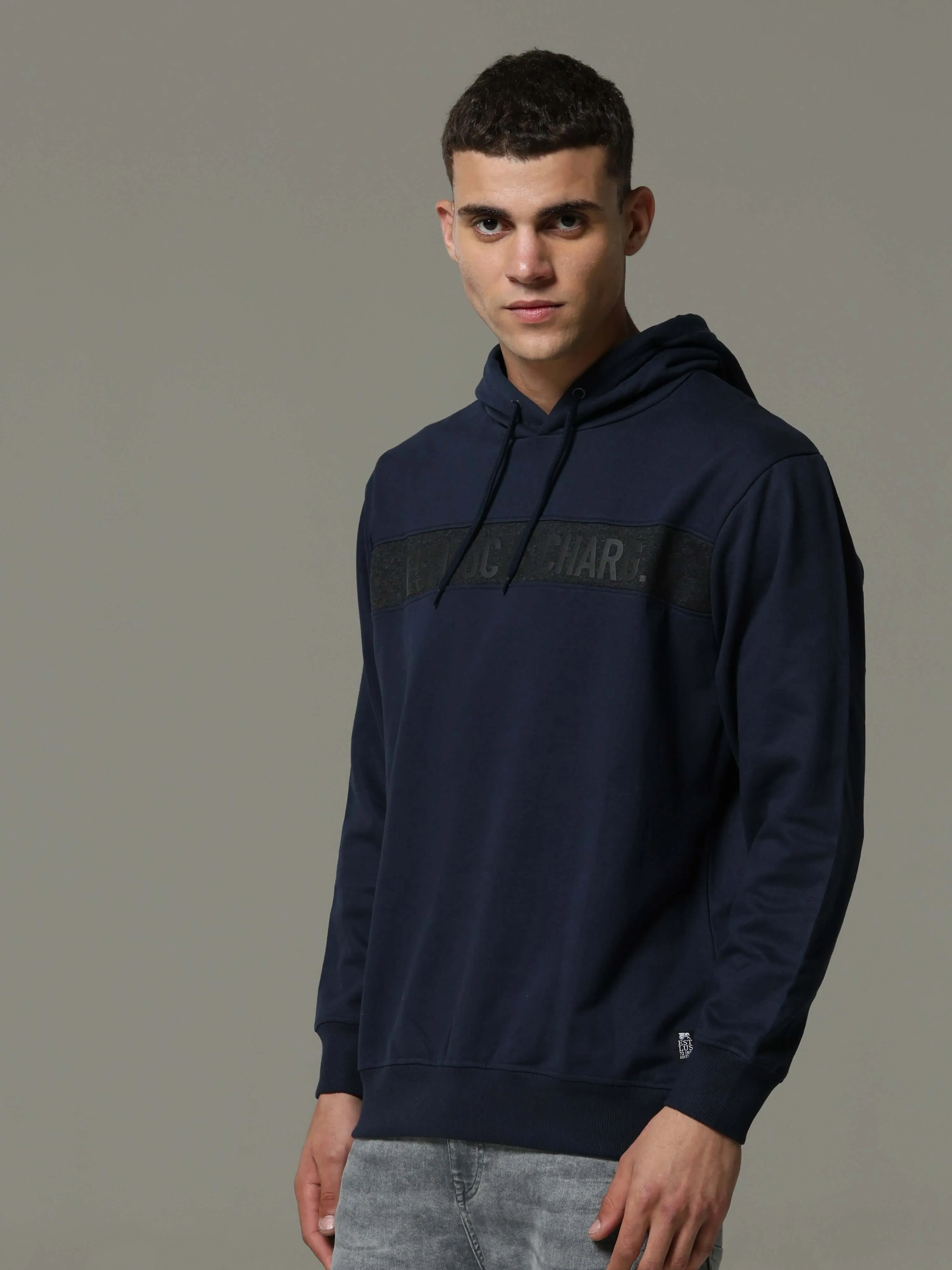 Midnight Pulse Navy Blue Hoodie