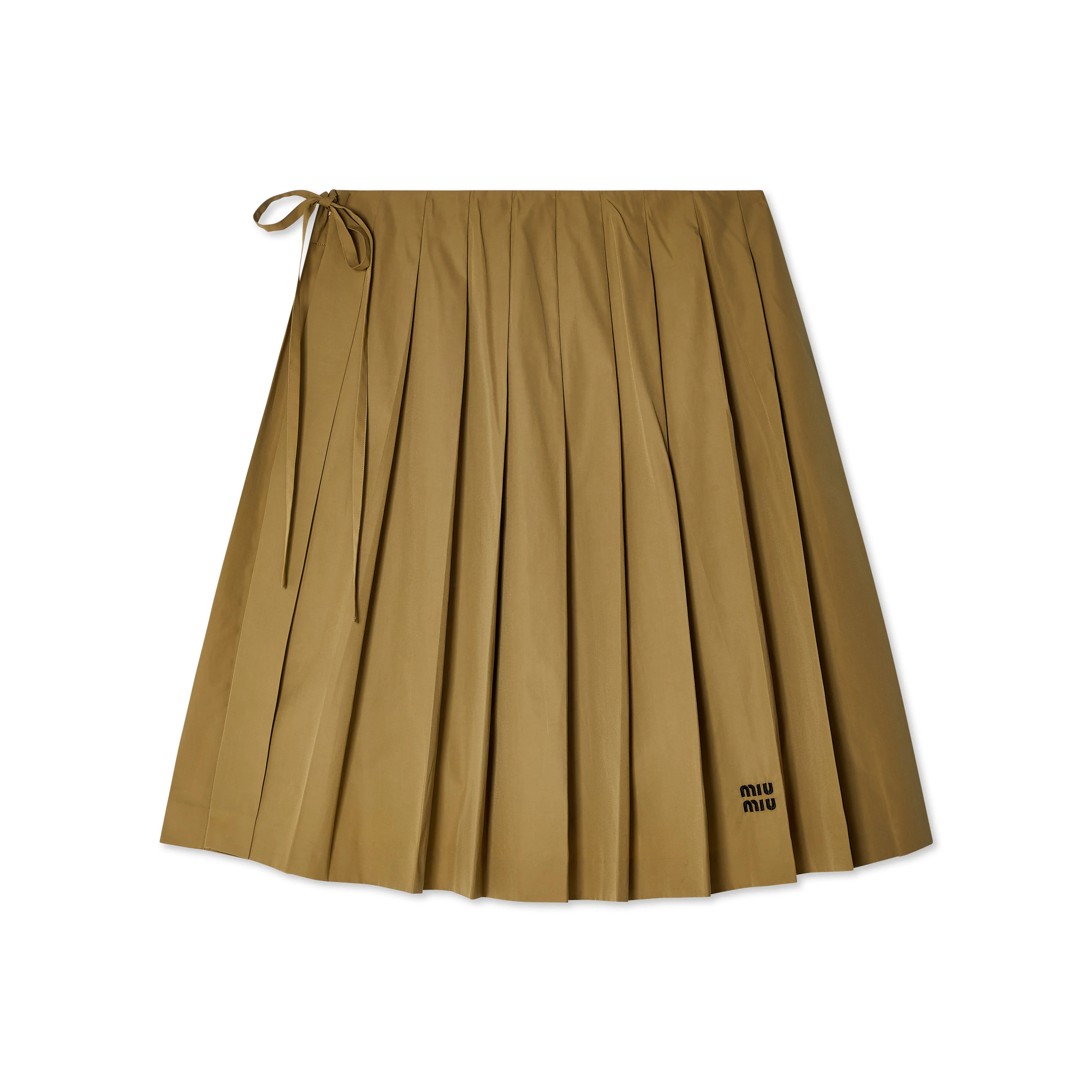 Miu Miu - Women's Poplin Skirt - (Clay Grey)