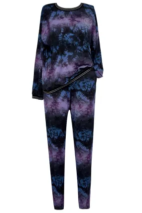 Mommy Silver Hologram Graphic Tie-Dye Set