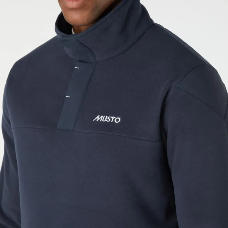 Musto Snap PT Pullover Mens Fleece Jumper - Navy