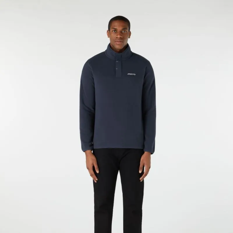 Musto Snap PT Pullover Mens Fleece Jumper - Navy