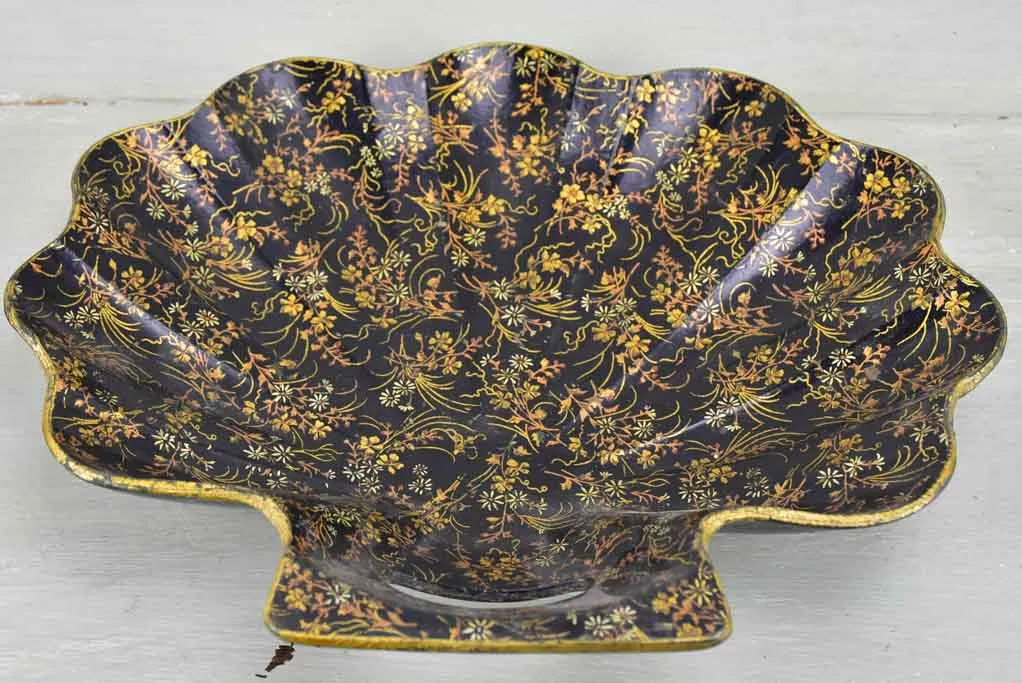 Napoleon III papier mache vide poche / coin tray